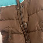 Aeropostale Brown and Teal Puffer Vest Photo 2