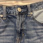 American Eagle Women Skirt Size 4 Blue Denim Patchwork Hi Rise Festival Mini Photo 2