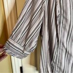 Lane Bryant  18/20W Button Down 3/4‎ Sleeve Striped Top Career Office Wear Photo 1