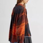 BDG Karl Slouchy Flannel Button-Down Shirt NWT Size M - Red Multi Photo 1