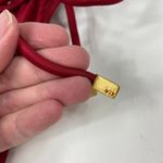 VIX BY PAULA HERMANNY Bikini Bottom String Maroon Burgundy Gold Colorblock XS Red Photo 4