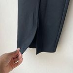 Meimeij Flared Split Hem Black Pull On Seamed Trouser‎ Pants Size 46 Size L Photo 5