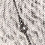 Yoni Z Silver Tone Cubic Zirconia Flower Shaker 21.5” Adjustable Necklace USA Photo 4