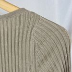 Boden Tan Ribbed Knit Long Sleeve Vintage Sweater Top S Photo 2