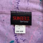 Vintage Spin Art Romper Lilac Oversized Baggy Sleeveless Glitter Paint Splatter Purple Size undefined Photo 5