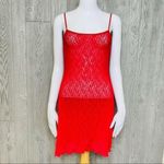 August Silk  red lace nighty / nightgown dress lingerie sleepwear med Photo 1