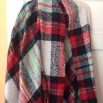 American Eagle Outfitters Plaid Knit Scarf Wrap Multiple Photo 0