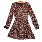 Jason Wu Collective Red Floral Tie Waist Dress Mini Crew Neck Seen on TV Size 12 Photo 2