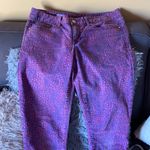 Guess GAP Pink & Blue Animal Print Skinny Jeans Size 28 Photo 1