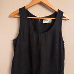 Pistola  Black Sleeveless Romper with Lace-Up Detail‎ Photo 4