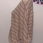 Caslon  brown striped loose fit short sleeve sweater Photo 2