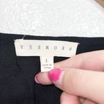 Prómesa Promesa Black Lace Long Sleeve Smocked Blouse Photo 4