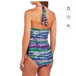 Your Best‎ Look Size 14 NWT Geometric Print Multicolor Tummy Control Swim… Photo 1