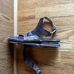 Bed Stu  Black‎ Leather Summer Festival Flat Ankle Strap Thong Sandals Size 9B Photo 6