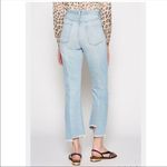 Joie  Charan Raw Hem High Rise Straight Jeans Light Wash Size 26 Photo 2