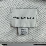 American Eagle  Sweatshirt Small Maine Graphic Raglan Cream Neutral Cozy Coastal Photo 6
