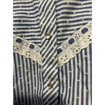 Vintage Karman Western Womens Pearl Snap Striped Size 11/12 Rodeo Cowgirl‎ Photo 4