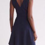 Vince Camuto  Crepe Fit-and-Flare Sleeveless Minidress in Blue Photo 1