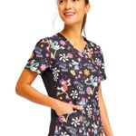Disney NWT Mickey Mouse Tooniforms Licensed Positive Vibes  V-Neck Scrub Top 2XL Photo 10