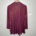 Susan Graver  Womens Burgundy Two-Piece Liquid Knit Set Tank and Cardigan S Photo 10