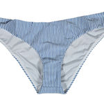 J.Crew Hipster bikini bottom in seersucker in Blue White Stripe M NWT Photo 0