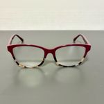 Tory Burch Burgundy and Tortoise Eyeglasses with Orange Case Photo 4