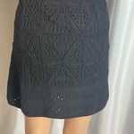 ZARA Women's Size M Black Mini Knit Crochet Skirt Soft Versatile Photo 2