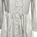 J Crew Eyelet Lace Mini Shirtdress Shirt Photo 5