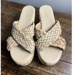 Bamboo  Woven Women's heeled sandals size 8.5 Photo 5