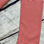 Billabong Red & White Striped Pullover Hoodie NWT! Photo 8