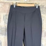 Athleta  Black High Waisted Straight Leg Zipper Pocket Casual Dress Pants Size 10 Photo 7