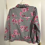 Chico's Zenergy Black and White Striped Jacket Size 3 Photo 1