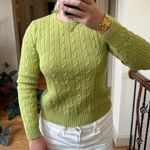 Jones New York Vintage  Country Green Pullover Cable Knit Sweater Photo 1