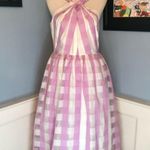 Kate Spade Fresh Lilac and White Mainline Gingham Organza Dress Sz 12 NWT Photo 4