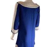 Blue Embroidered Tunic Dress Bohemian Festival Casual Cute Size M Photo 4