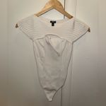 EXPRESS  Body Contour Ribbed Cutout Sweater Bodysuit Photo 3