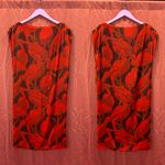 Anthropologie Whit Rouge Velvet Silk Crane  Dress Photo 2