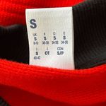 Reebok Women's Long Sleeve Crewneck Cropped Red/Black Sweatshirt Size S Small Photo 5