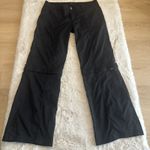 prAna ‎ Monarch Pants Black Convertible HIking Pants Travel Size 14 Mint Contion Photo 0