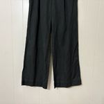 Everlane  Way-High Drape Pants Black Size 6 | High Rise Wide Leg Trouser Photo 4