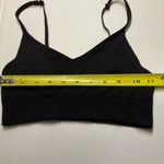 Old Navy  Active Sports Jog Bra Go-Dry Women Sz S Black Ribbed Wireless Gym Photo 4