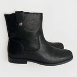 Arturo Chiang ‎ Womens Black Leather Chelsea Pull On Boots Size 7M Photo 2