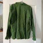 Alexa Chung for Madewell Pleat-Pocket Button-Up Shirt in Dark Pine M Photo 11