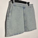 ZARA NEW  Light Wash Denim Skirt Size Large Photo 4