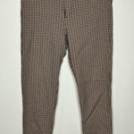 ZARA  plaid houndstooth pattern skinny‎ pants size medium Photo 0