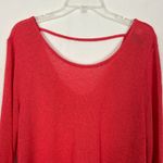 Divided Open Back Red Knit High-Low Sweater Size S Oversized Photo 2