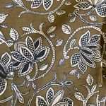 Vintage 60s Mini Long Sleeve Floral Print Dress Olive Green XS Multiple Photo 8