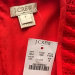 J.Crew Sleeveless V Neck Ribbed Eyelet Dress Red Photo 8