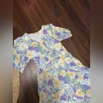 Baltic Born  floral maxi pansy print L maxi dress holiday party classic boho $129 Photo 3