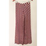 Corey Lynn Calter Flowy Pleated Pants Bold Print Wide Leg Rayon Trousers Sz XS Brown Photo 1